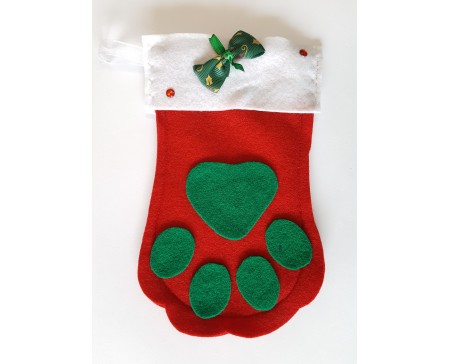 Christmas Stocking - Pet Paw