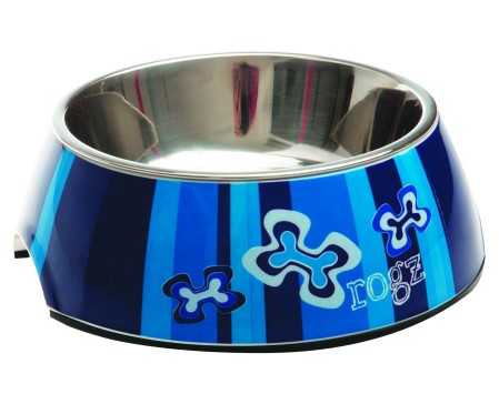 Rogz Dogz Bowlz Bubble XL Indigo Bones