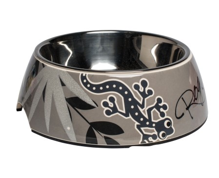 Rogz Dogz Bowlz Bubble L Silver Gecko