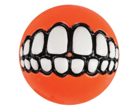 dog-ballz-grinz-ball-small-orange