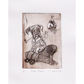 Pickwood Etchings - Boxer