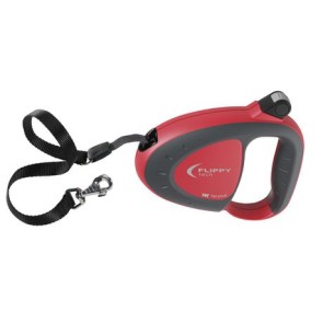 Flippy Tech Cord Extendable Dog Leash - Large Red