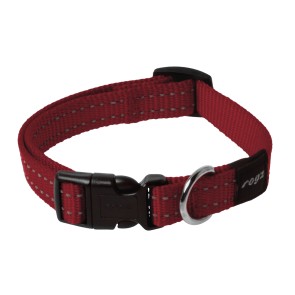 Rogz Dogz Snake SR Collar M Red