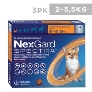 Nexgard Spectra Chewable Tablets for Dogs (Pack of 3)