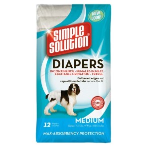 Simple Solution Disposable Diapers, Pack of 12