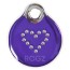 Rogz Dogz Resin ID Tagz L  Purple Chrome